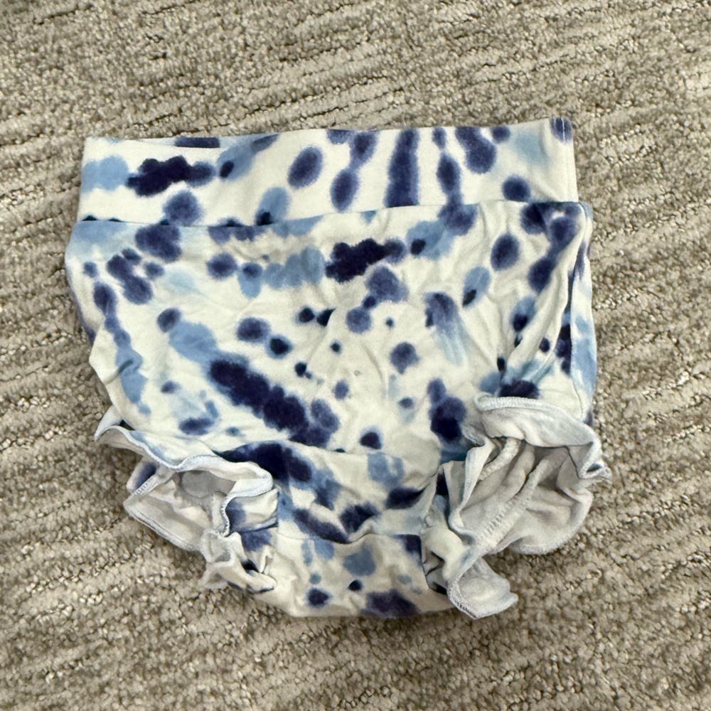 Angel Dear Blue Tie-Dye Diaper Cover “Bummies”